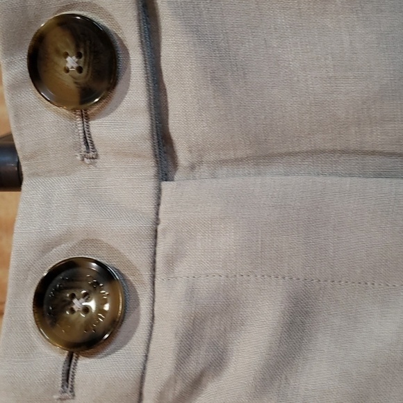 Calvin Klein NWT Khaki Beige Linen Blend Trouser Pants Size 14 - Picture 12 of 12